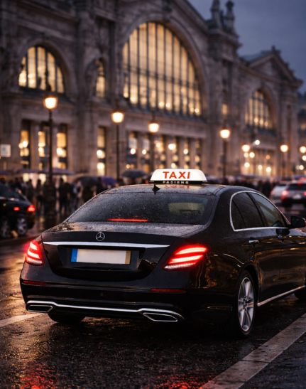 Taxi Beauvais gare : trajet nocturne confortable et sécurisé